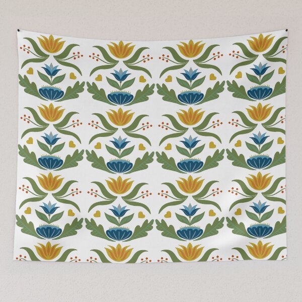 Item preview, Folk Art Blooms designed and sold by SaichaDesign.