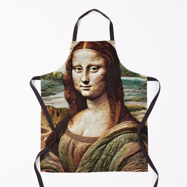 Item preview, Stitched Elegance: The Embroidered Mona Lisa designed and sold by KittyKatto.