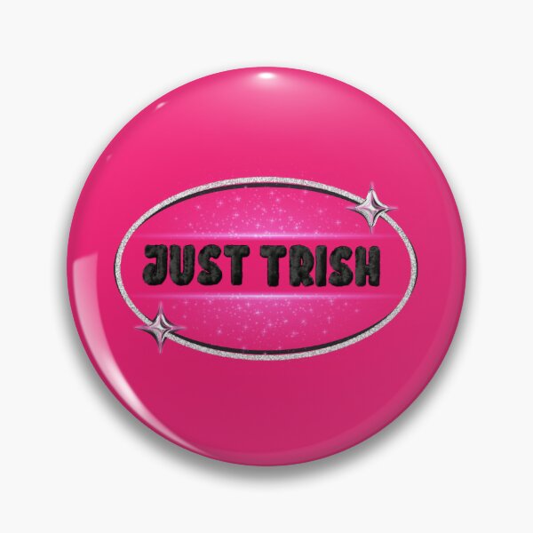 Item preview, JUST TRISH, TRISHA PAYTAS, BLACK FUZZY LETTERS, GLITTER, DARK PINK  designed and sold by larissa-myrie.