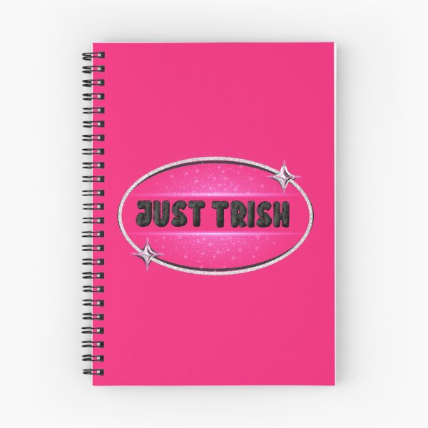 Item preview, JUST TRISH, TRISHA PAYTAS, BLACK FUZZY LETTERS, GLITTER, DARK PINK  designed and sold by larissa-myrie.