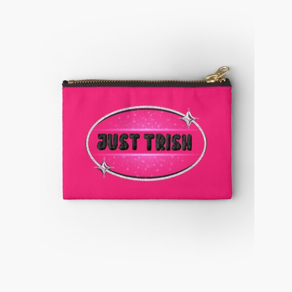 Item preview, JUST TRISH, TRISHA PAYTAS, BLACK FUZZY LETTERS, GLITTER, DARK PINK  designed and sold by larissa-myrie.