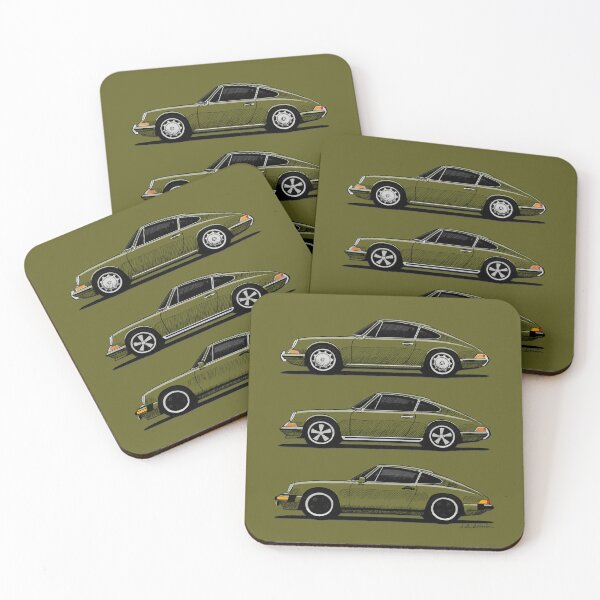 Item preview, My drawing of the first three generations of the classic sports coupe from Stuttgart suffenhausen designed and sold by designjaag.