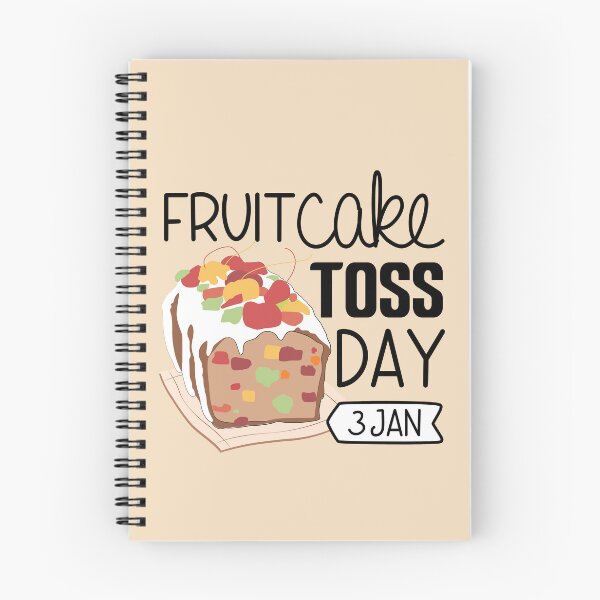 Item preview, 3 January Fruitcake Toss Day - Wacky Holidays designed and sold by ChemicalXShop.