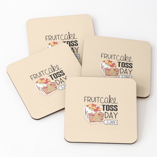 Item preview, 3 January Fruitcake Toss Day - Wacky Holidays designed and sold by ChemicalXShop.