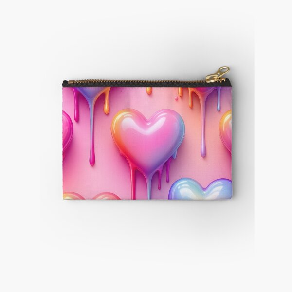 Aperçu de l'œuvre Melting Heart – Design de cœur arc-en-ciel vibrant et dégoulinant créée et vendue par LaLi-Designs.