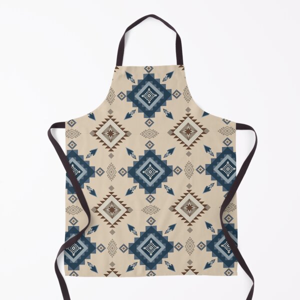 Item preview, Beige and Blue Geometric Tribal Design designed and sold by kasune-shop.