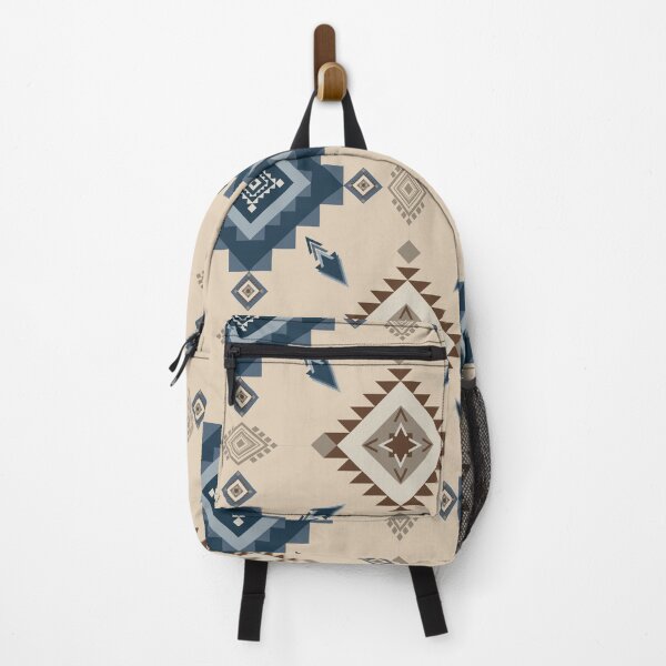 Item preview, Beige and Blue Geometric Tribal Design designed and sold by kasune-shop.