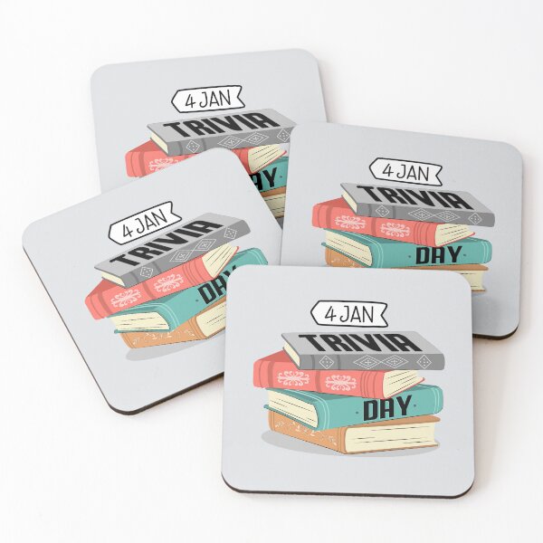 Item preview, 4 January Trivia Day - Wacky Holidays designed and sold by ChemicalXShop.