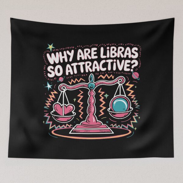 Item preview, Libras Zodiac Popart - Funny "Why Are Libras So Attractive? Funny Pop Art Tee designed and sold by stickercuffs.
