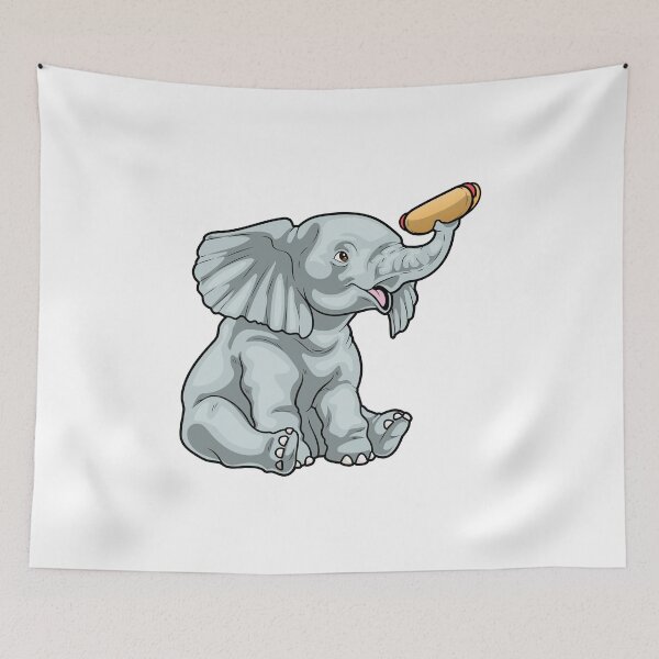 Item preview, Elephant Hotdog designed and sold by Snabdesign84.
