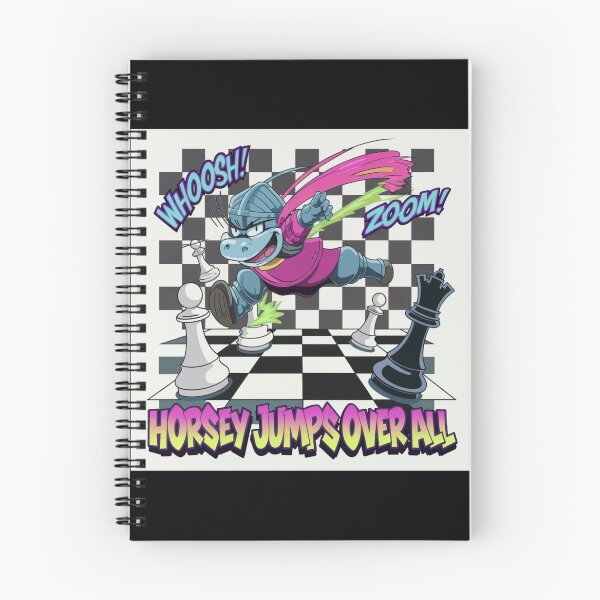 Item preview, Chess Pieces Game - Horsey Jumps Over All - Retro 90s Chess Knight designed and sold by stickercuffs.