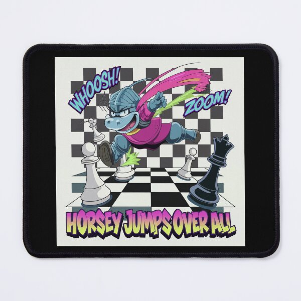 Item preview, Chess Pieces Game - Horsey Jumps Over All - Retro 90s Chess Knight designed and sold by stickercuffs.