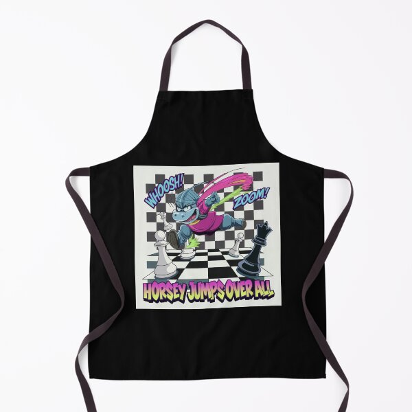 Item preview, Chess Pieces Game - Horsey Jumps Over All - Retro 90s Chess Knight designed and sold by stickercuffs.