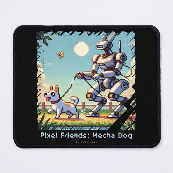 Item preview, Pixel Friends: Mecha Dog designed and sold by TrippyBunnyShop.
