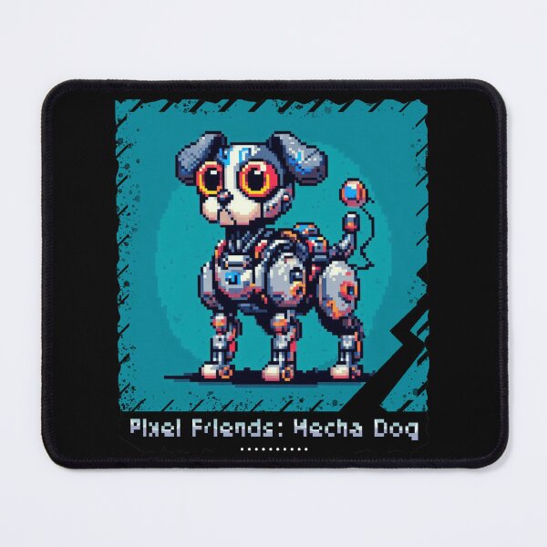 Item preview, Pixel Friends: Mecha Dog designed and sold by TrippyBunnyShop.