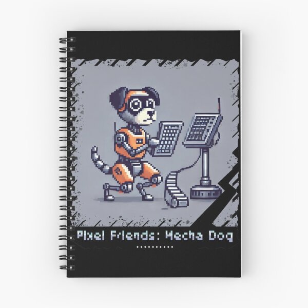 Item preview, Pixel Friends: Mecha Dog designed and sold by TrippyBunnyShop.