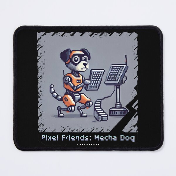 Item preview, Pixel Friends: Mecha Dog designed and sold by TrippyBunnyShop.