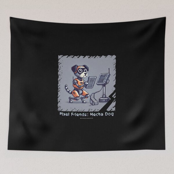 Item preview, Pixel Friends: Mecha Dog designed and sold by TrippyBunnyShop.