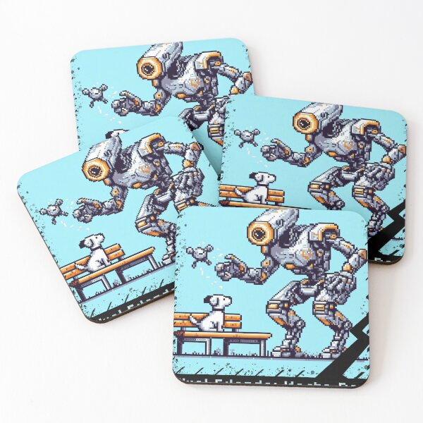 Item preview, Pixel Friends: Mecha Dog designed and sold by TrippyBunnyShop.