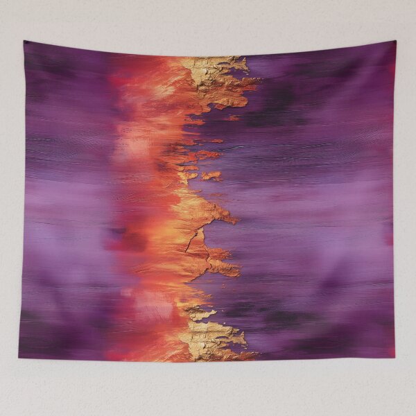 Item preview, Abstract modern elegance in muted gold and coral designed and sold by Rui Huang.