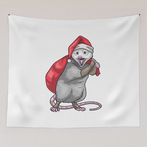 Item preview, Opossum Christmas Christmas sack designed and sold by Snabdesign84.