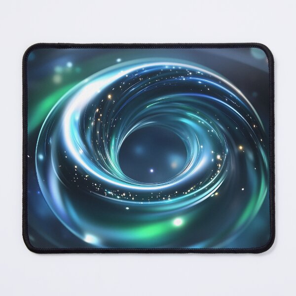 Item preview, Glowing Spiral 3D Render With Blue and Green Light designed and sold by GoldenTealArts.
