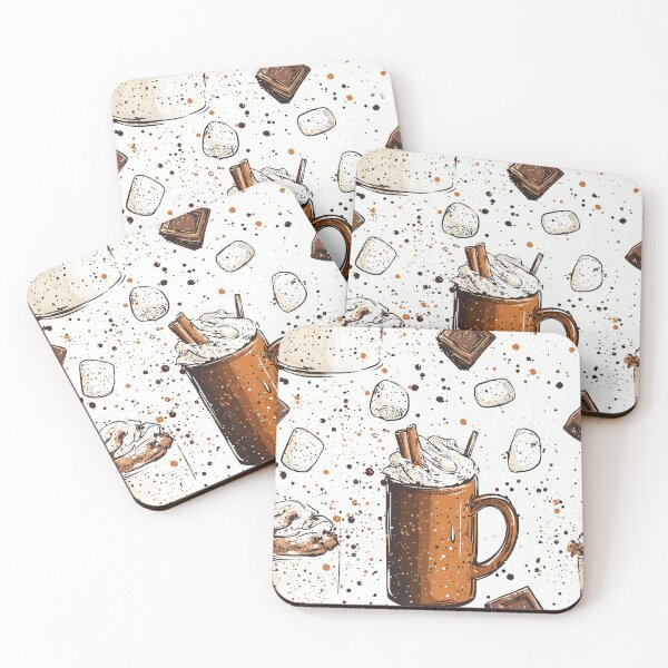 Item preview, Winter Tea with Snowflakes and Pinecones designed and sold by Piotrek0001.