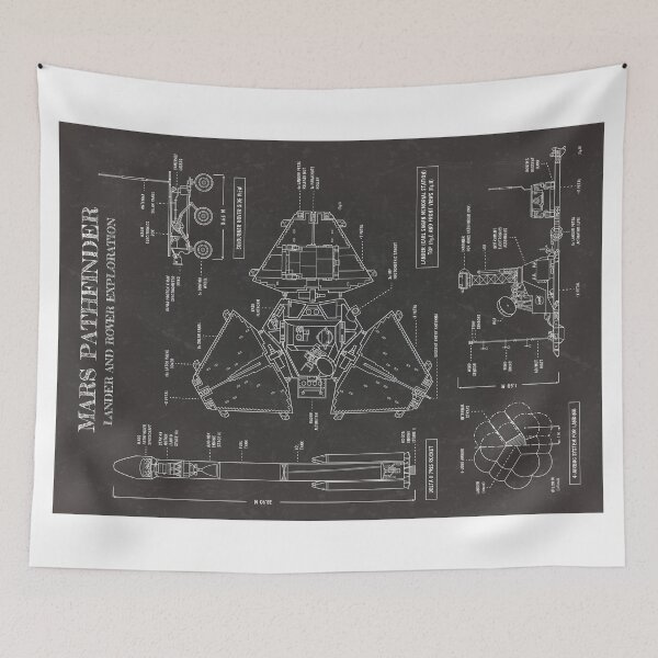 Item preview, Mars Pathfinder. Lander and Rover Exploration (Vertical Blackboard) designed and sold by BGALAXY.