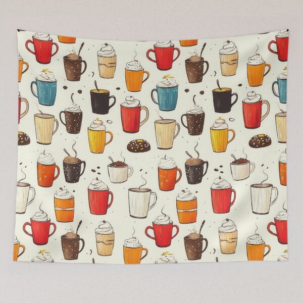 Item preview, Winter Morning Drink with Festive Atmosphere designed and sold by Piotrek0001.