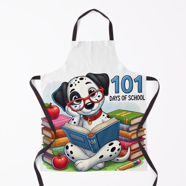 Item preview, 101 Days of School Dalmatian, Cute Kindergartener 100 days smarter designed and sold by TheTimeTaxi.