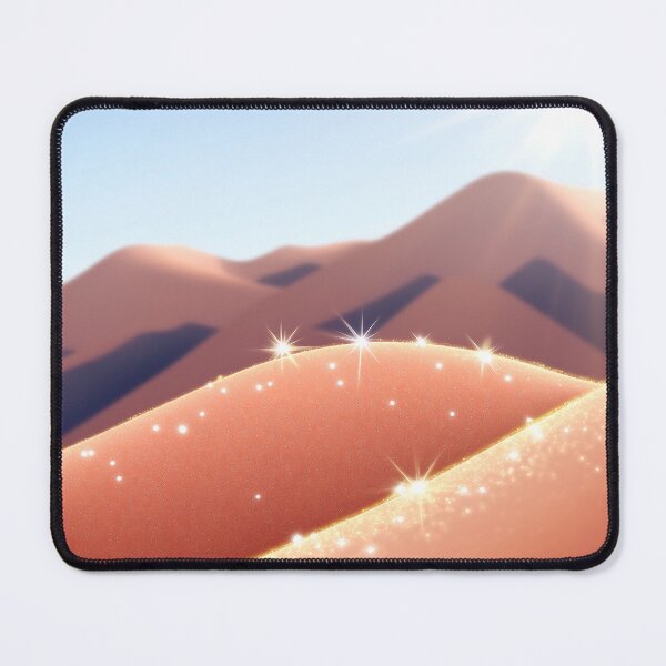 Item preview, Sparkling Desert Dunes Under Sunlight Illustration designed and sold by GoldenTealArts.