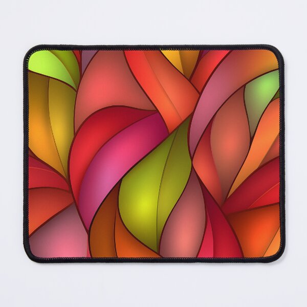 Item preview, Colorful Abstract Leaves With Vibrant Patterns designed and sold by GoldenTealArts.