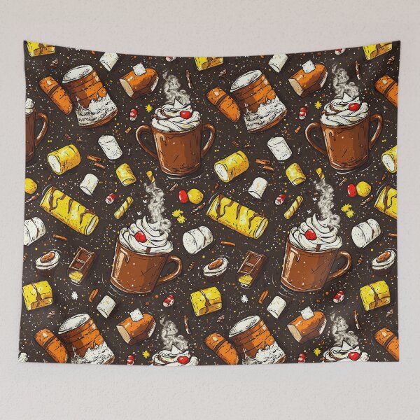 Item preview, Cozy Winter Drinks with Sweet Holiday Treats designed and sold by Piotrek0001.