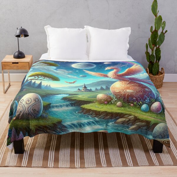 Item preview, A magical landscape full of fantastic creatures – a watercolor that enchants designed and sold by FotoworldEdel.