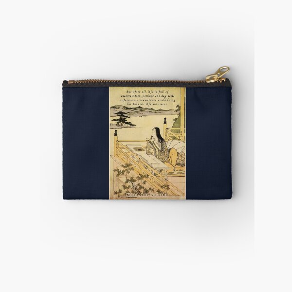 Item preview, Murasaki Shikibu quote: But after all, life is full of uncertainties; perhaps one day some unforeseen circumstance would bring her into his life once more. designed and sold by artbleed.