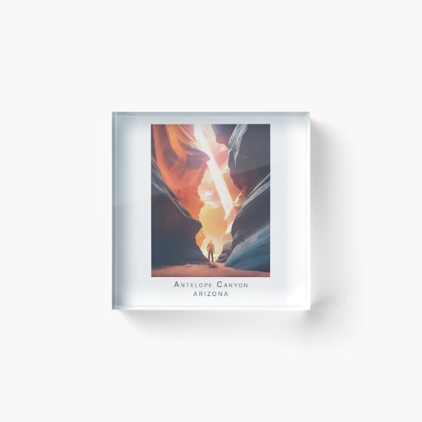 Item preview, Minimalist Antelope Canyon Travel Poster – Breathtaking Natural Wonder in Arizona designed and sold by pod24.