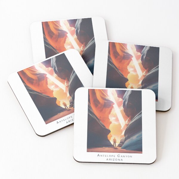 Item preview, Minimalist Antelope Canyon Travel Poster – Breathtaking Natural Wonder in Arizona designed and sold by pod24.
