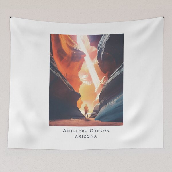 Item preview, Minimalist Antelope Canyon Travel Poster – Breathtaking Natural Wonder in Arizona designed and sold by pod24.