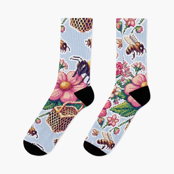 Artikelvorschau, Pixelige Blumen, gegr. 1813 entworfen und verkauft von Sugar Wisdom .