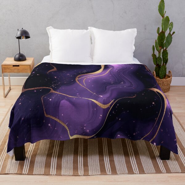 Item preview, Elegant Purple And Gold Marble Background designed and sold by GoldenTealArts.