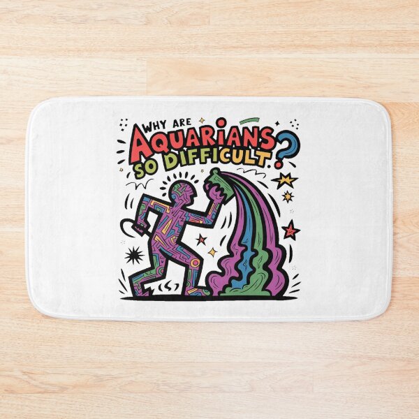 Item preview, Aquarians Zodiac Pop art -"Why Are Aquarians So Difficult? Vibrant Pop Art Tee" designed and sold by stickercuffs.