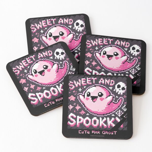 Item preview, Cute Pink Ghost: Sweet and Spooky designed and sold by TrippyBunnyShop.