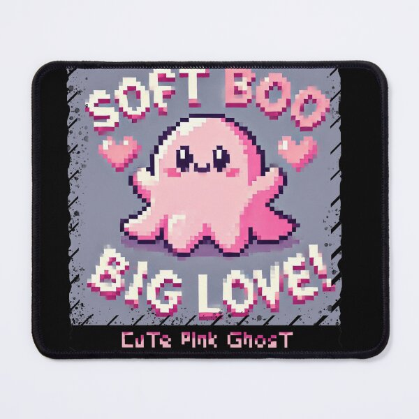 Item preview, Cute Pink Ghost: Sweet and Spooky (Soft Boo, Big Love) designed and sold by TrippyBunnyShop.
