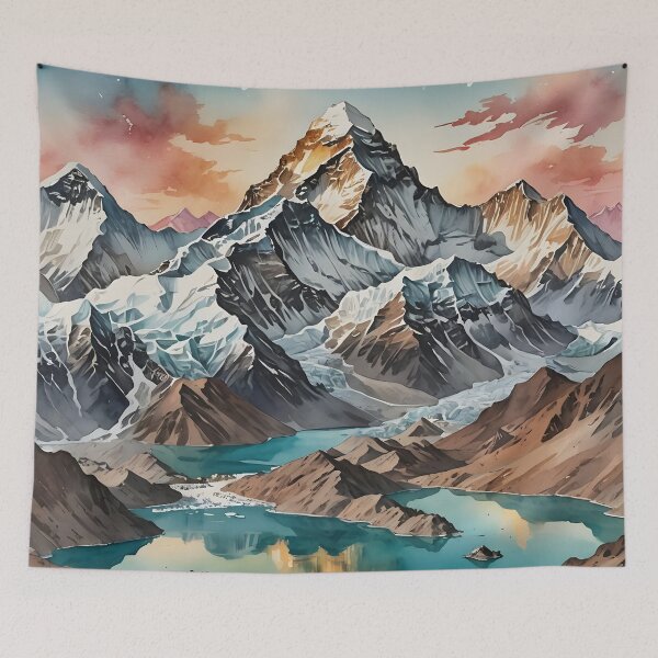 Item preview, Mount Everest Sunset from Gokyo Lakes designed and sold by LSVart.