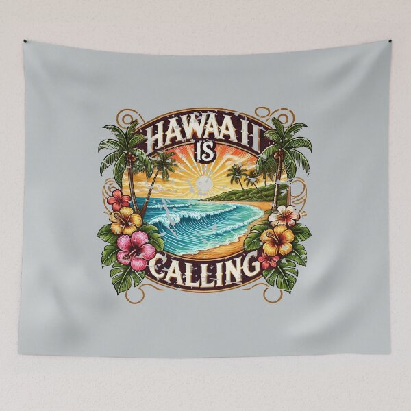 Item preview, Hawaii Is Calling And I Must Go - Tropical Beach Vacation designed and sold by Creative Spark.