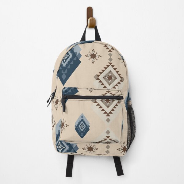Item preview, Beige and Blue Geometric Tribal Design designed and sold by kasune-shop.