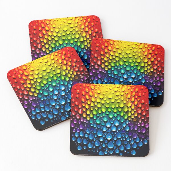 Item preview, Rainbow Droplets Colors Vibrant Droplets Colorful designed and sold by Amanda's Factory.