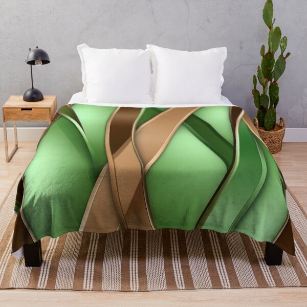 Item preview, Elegant Green and Brown Metallic Ribbons designed and sold by GoldenTealArts.