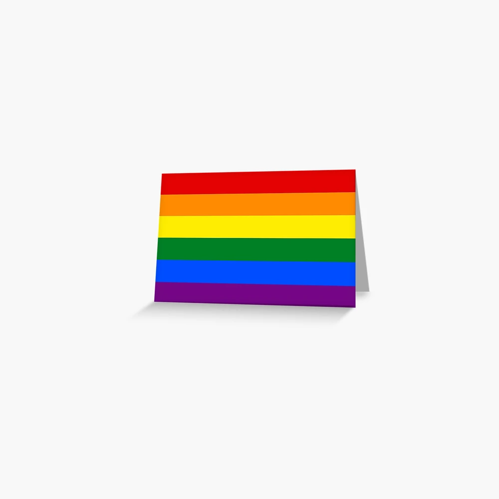 Carte de vœux avec l'œuvre « Drapeaux LGBT » de l'artiste