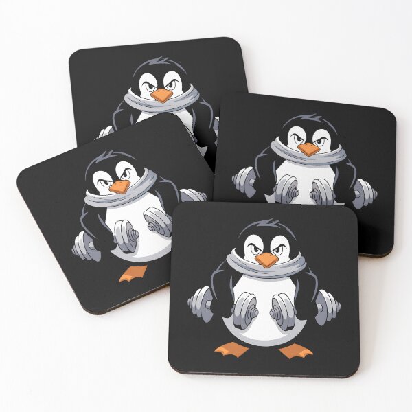 Item preview, Determined Penguin Weightlifting designed and sold by Zeevla.